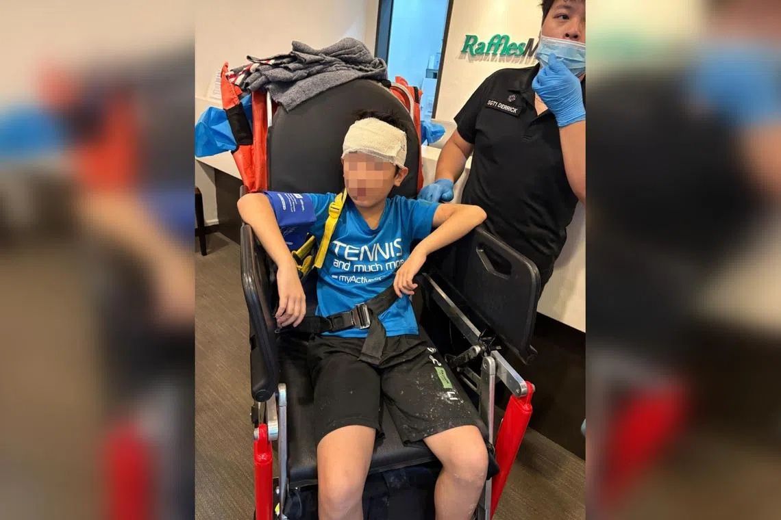 Young Customer Injured After Signboard Collapse at Singapore Foodcourt