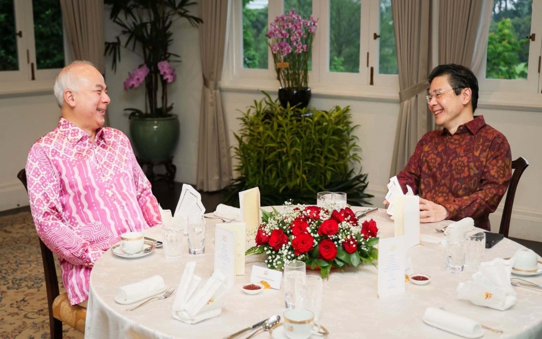 Sultan Nazrin and Singapore PM Wong Strengthen Malaysia-Singapore Ties Through Bilateral Talks