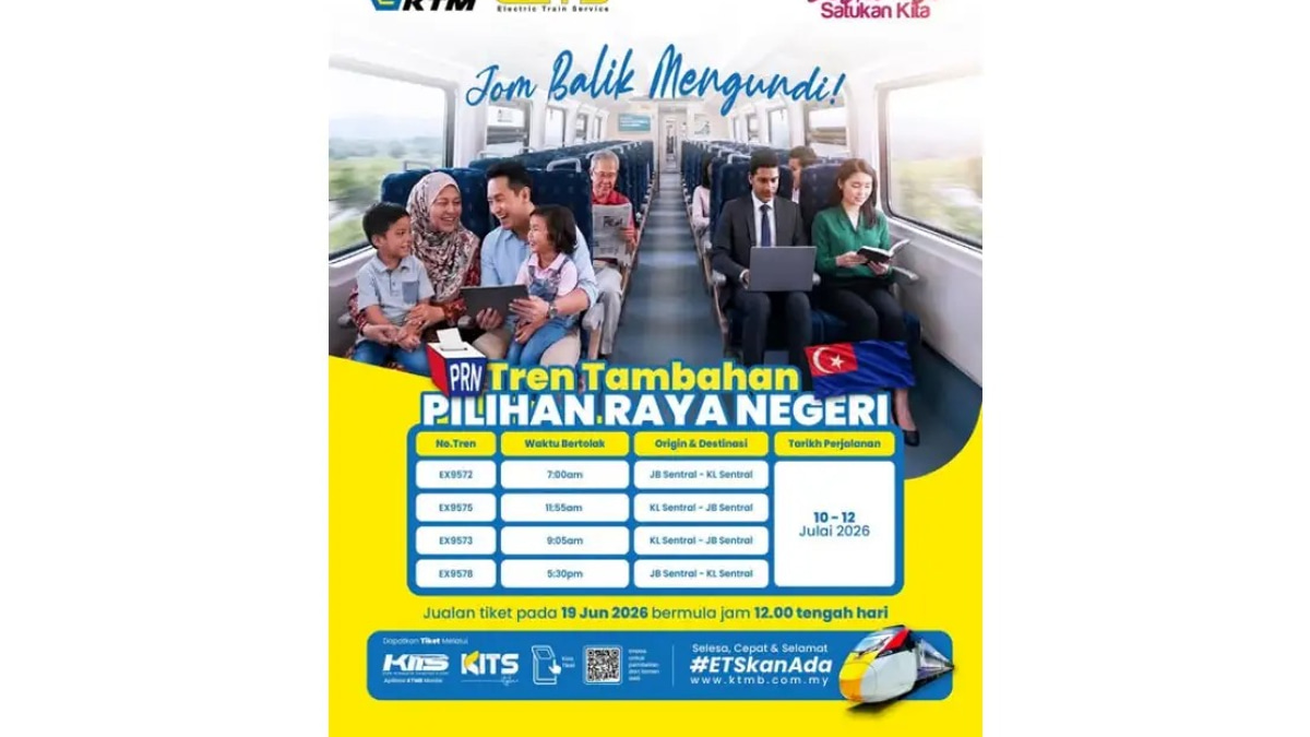 KTMB Lays On Extra ETS Trains for Johor Election Voters
