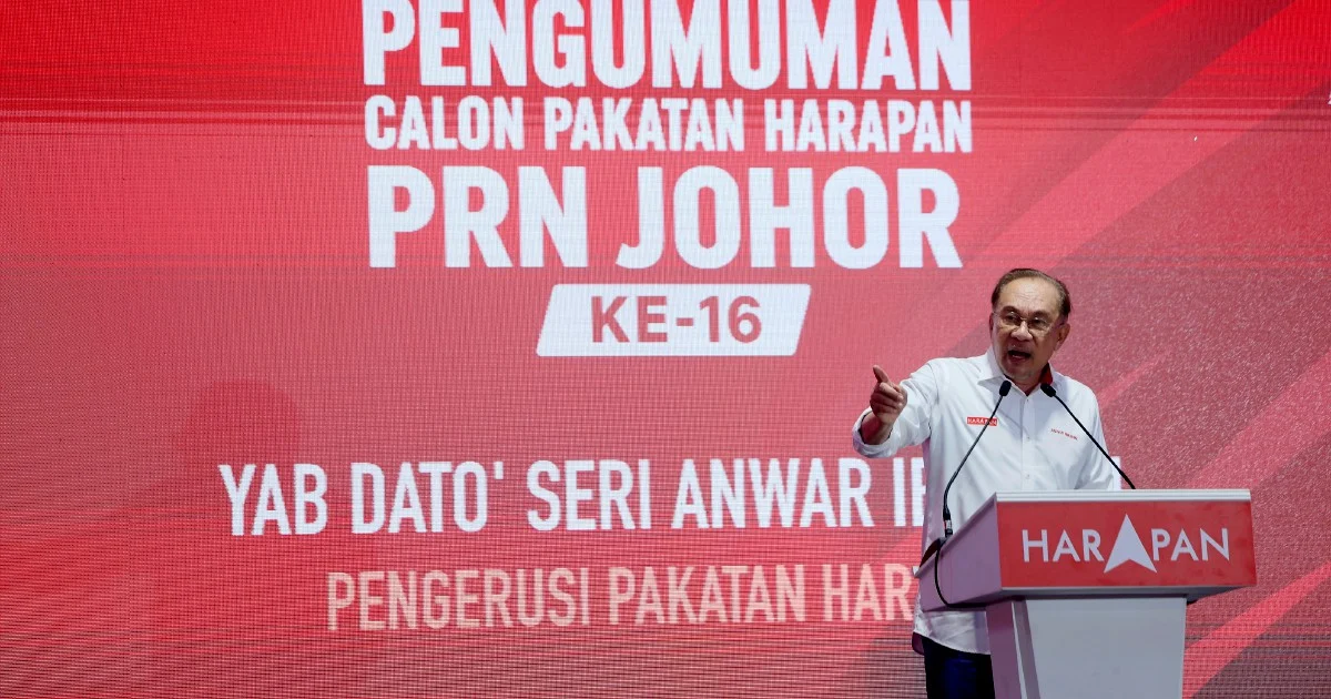 Anwar Calls on Johor Leadership to Scrutinise Previous Governments' Revenue Distribution Claims