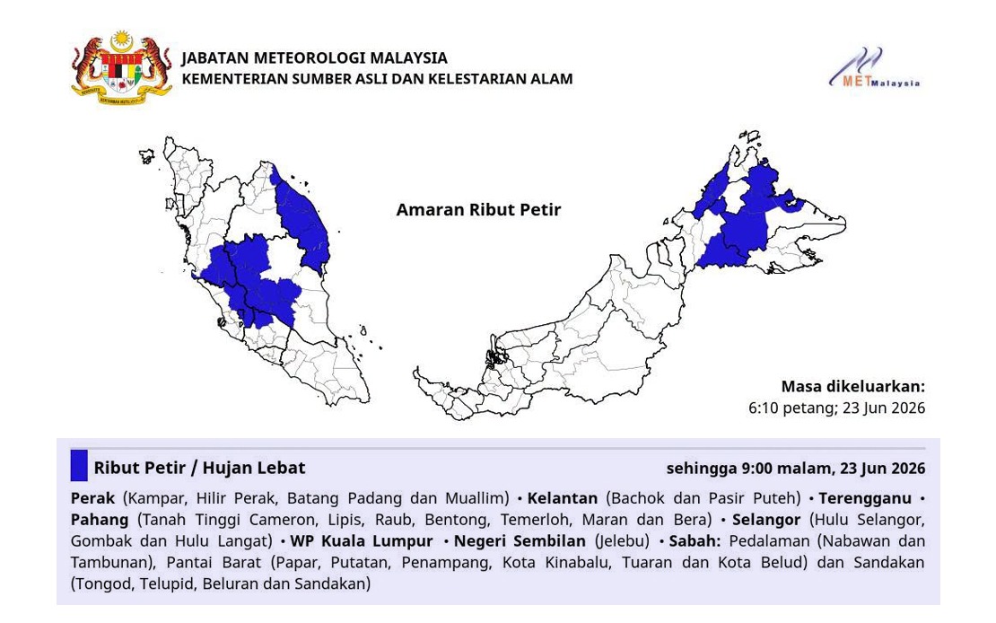 MetMalaysia Confirms Typhoon Mekkhala Poses No Direct Threat to Malaysia