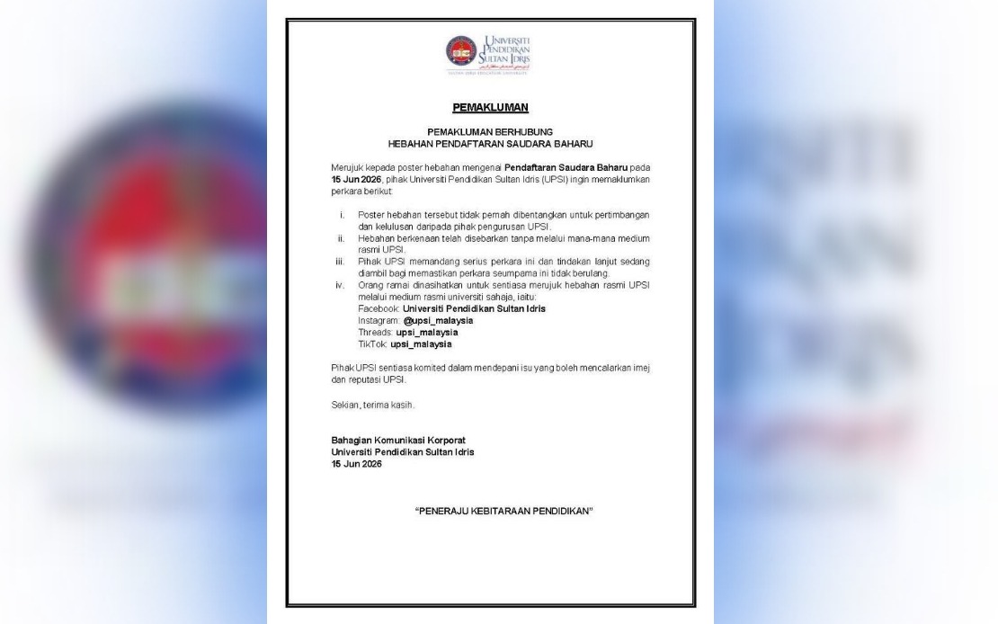 UPSI Disavows Viral 'New Muslim' Registration Poster, Says It Bypassed Official Channels
