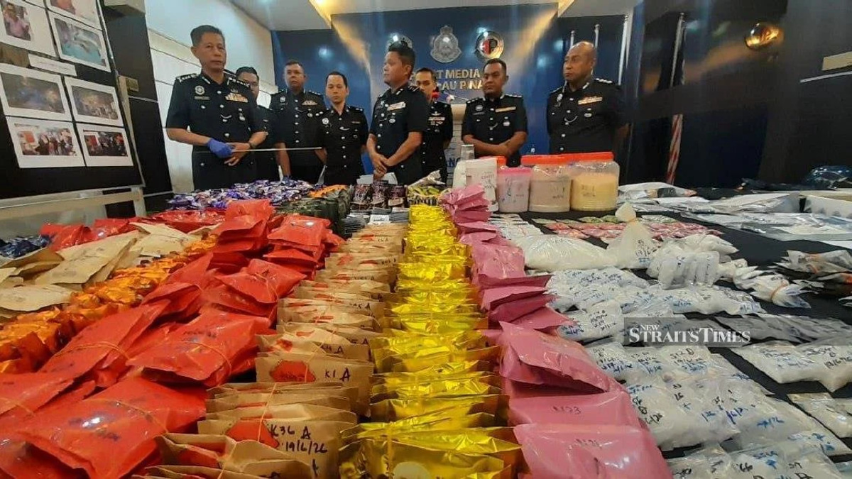 Penang Police Bust Major Drug Operation, Seize RM9.7 Million in Narcotics from Condo