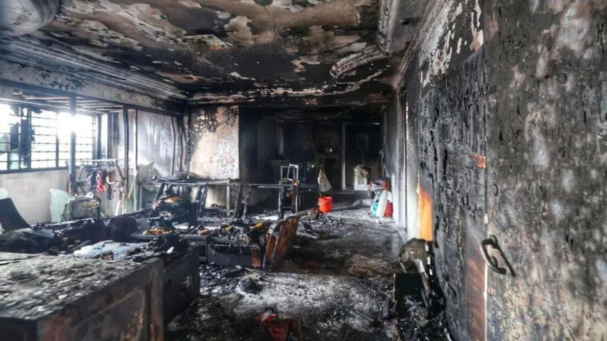 Two rescued from 13-storey HDB flat as electrical fire rages in Singapore's Jurong West