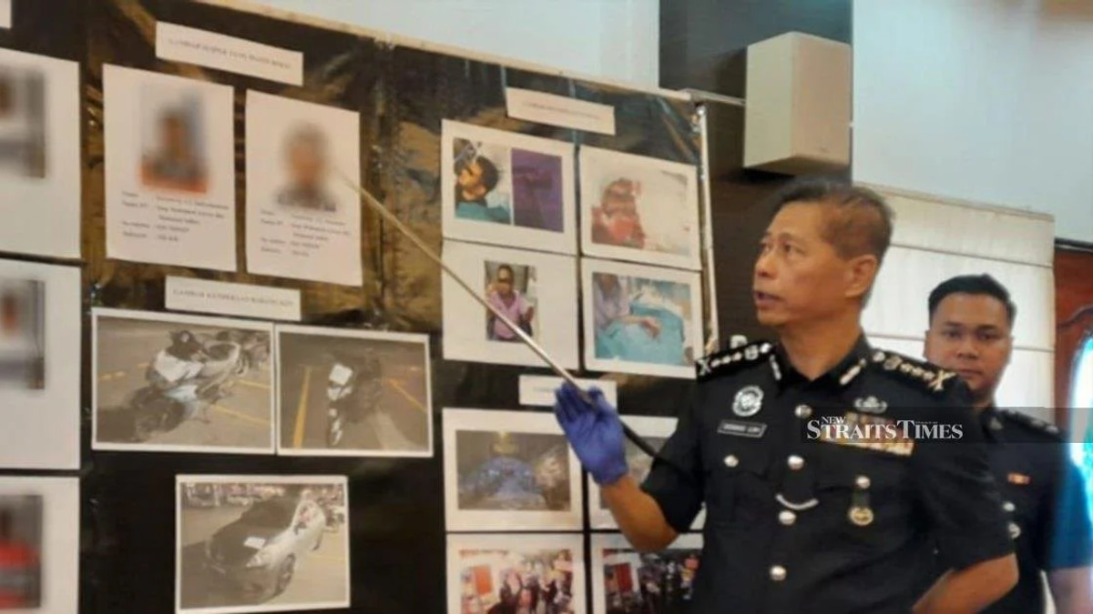 Six arrested after parang attack injures two men at Jelutong temple