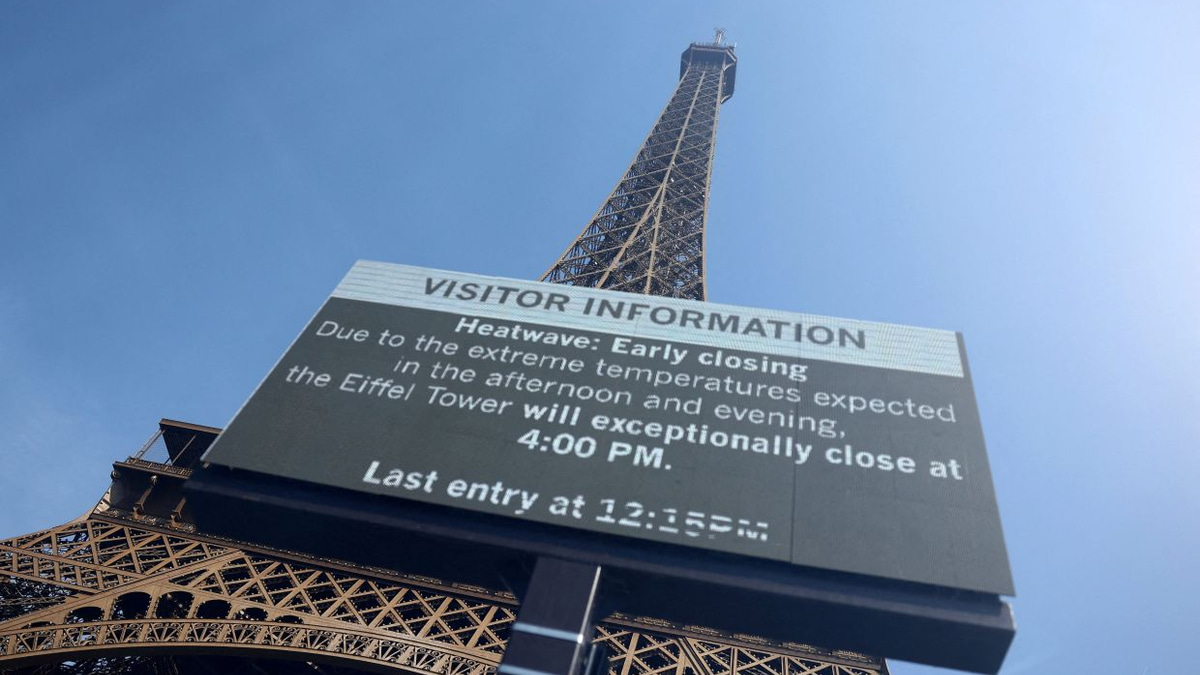 Paris heatwave drives tourists away from iconic landmarks
