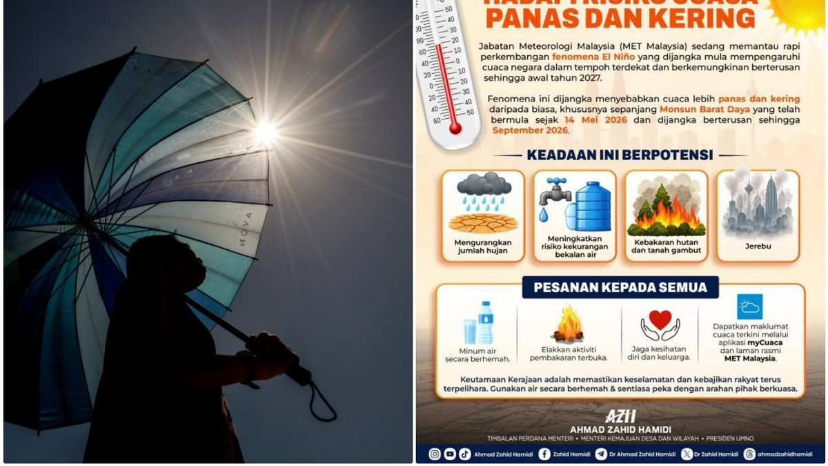 Malaysia Braces for Prolonged El Niño Impact Through Early 2027, Says Ahmad Zahid