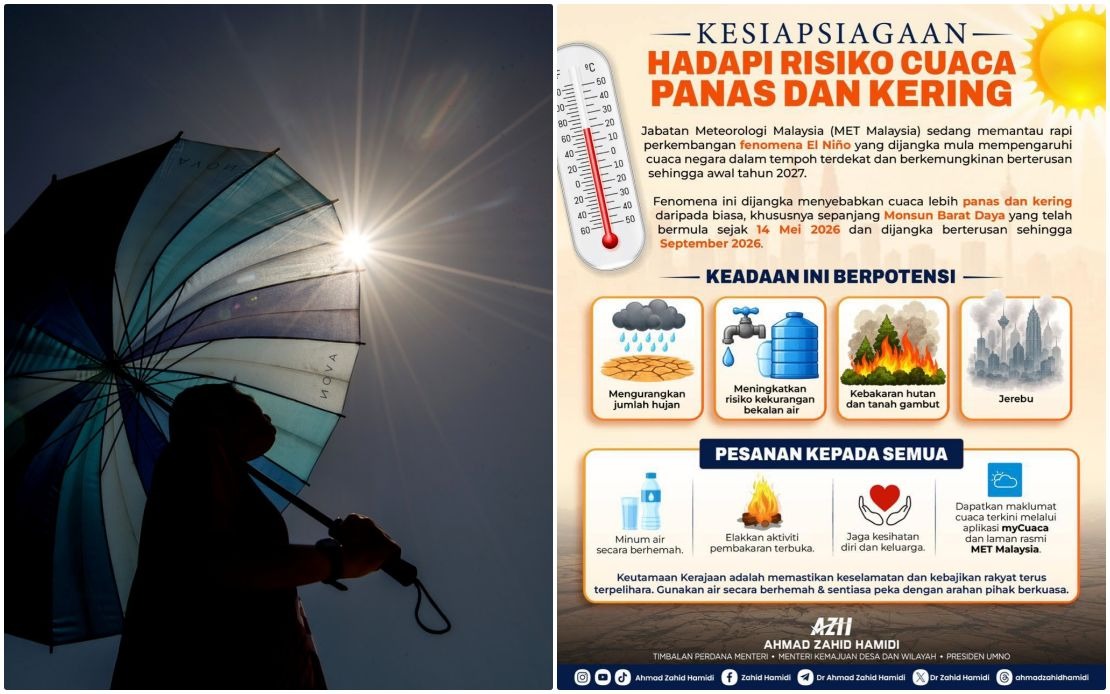 Malaysia Braces for Prolonged El Niño Impact Through Early 2027, Says Ahmad Zahid