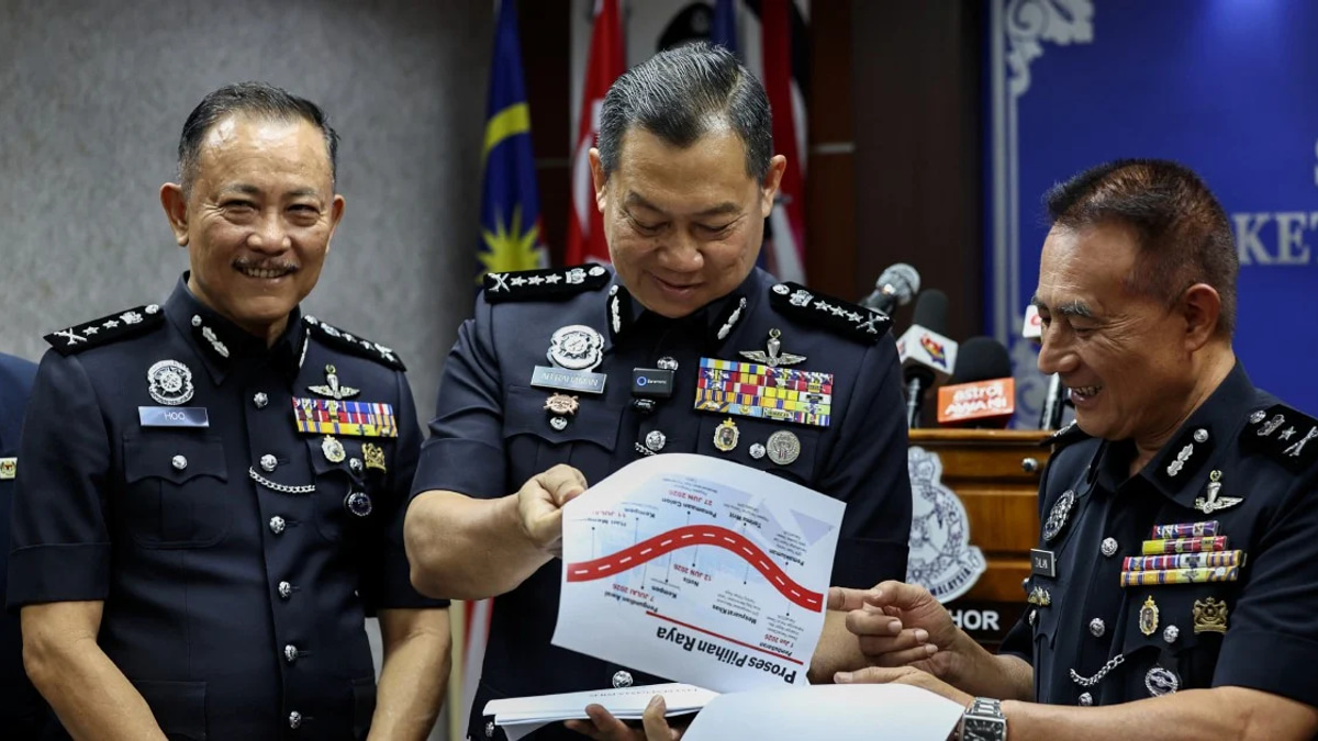 Over 11,000 Police Officers Deployed Across Johor for State Election as 39 Volatile Areas Placed Under Close Watch