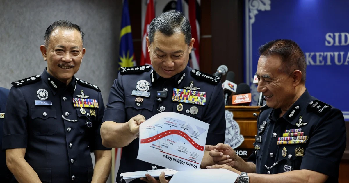 Over 11,000 Police Officers Deployed Across Johor for State Election as 39 Volatile Areas Placed Under Close Watch