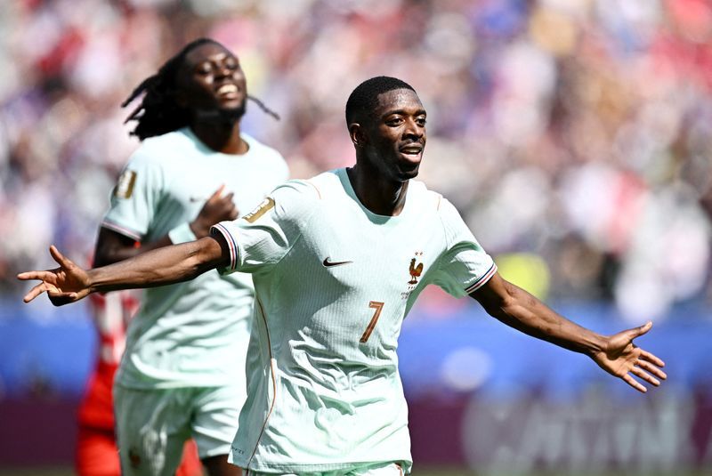 Dembele's hat-trick leads France to dominant 4-1 victory over depleted Norway