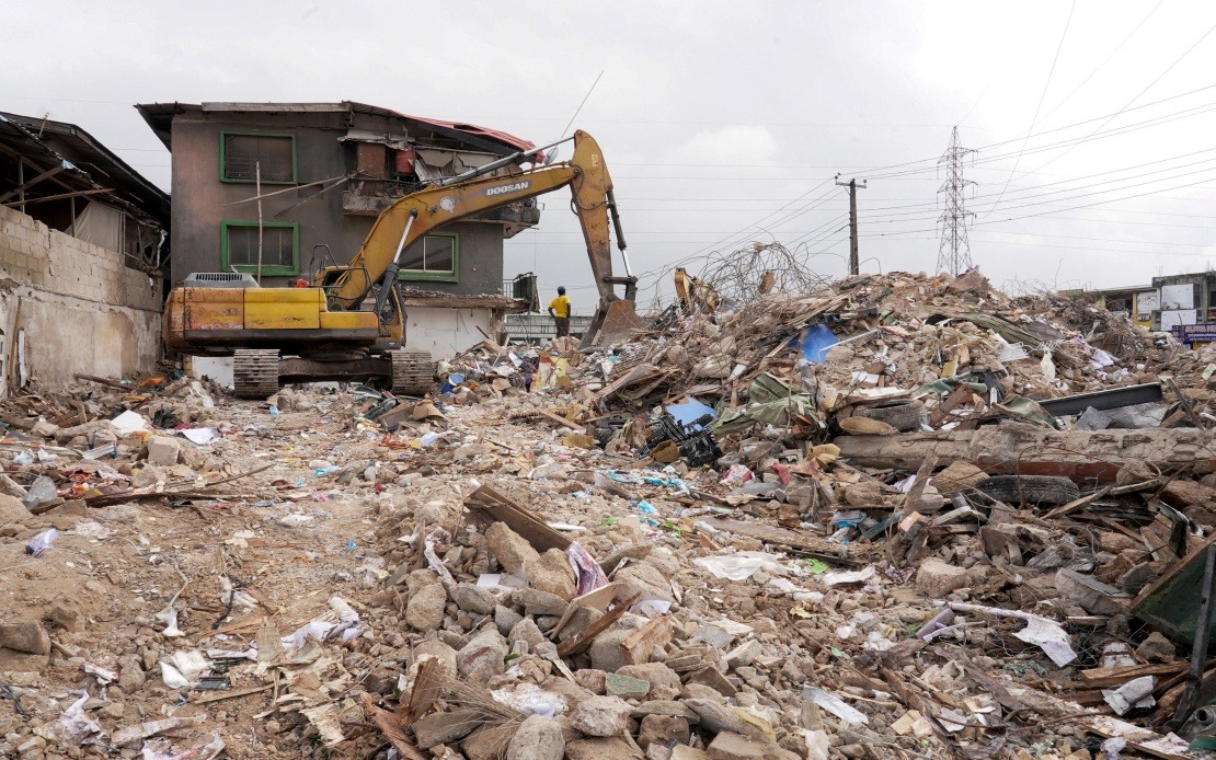 Nine Dead, 27 Rescued After Lagos Shopping Complex Collapses