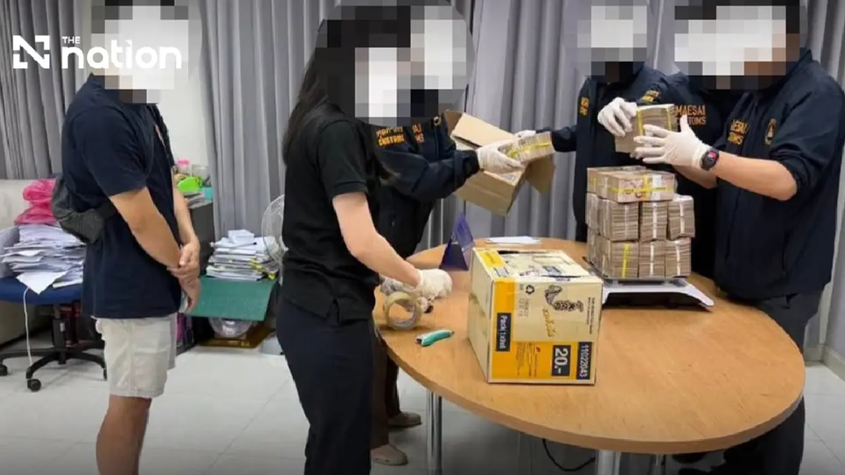 Thai Customs Intercepts 23 Million Baht in Cash Hidden in Snack Boxes at Myanmar Border