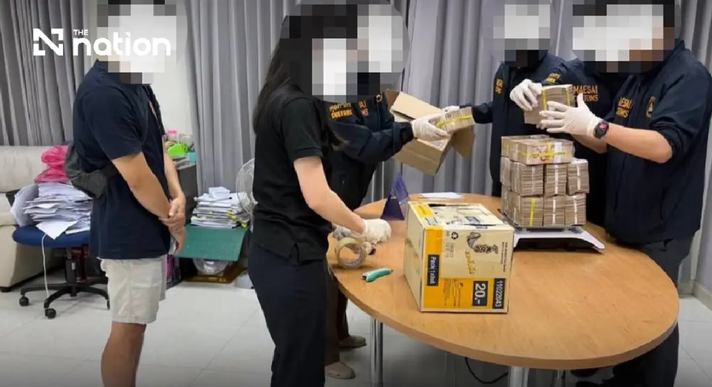 Thai Customs Intercepts 23 Million Baht in Cash Hidden in Snack Boxes at Myanmar Border